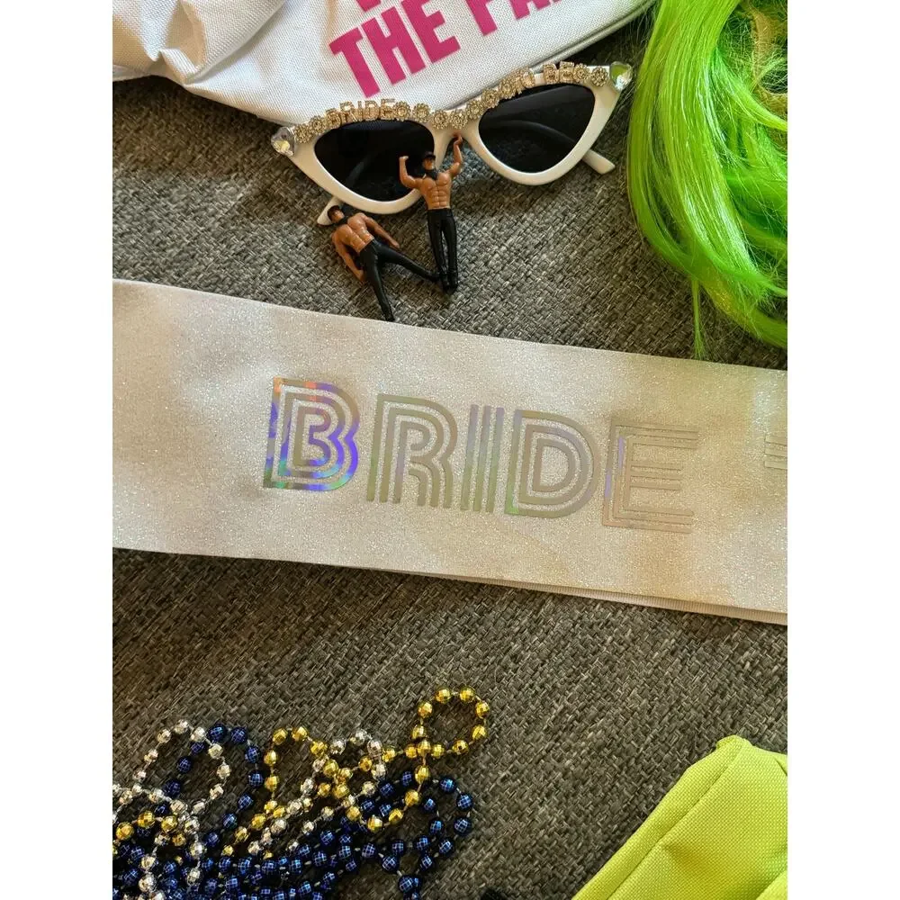 Assortment Bachelorette Accessories - Beads, Little Men, Sash, & Fanny Packs!